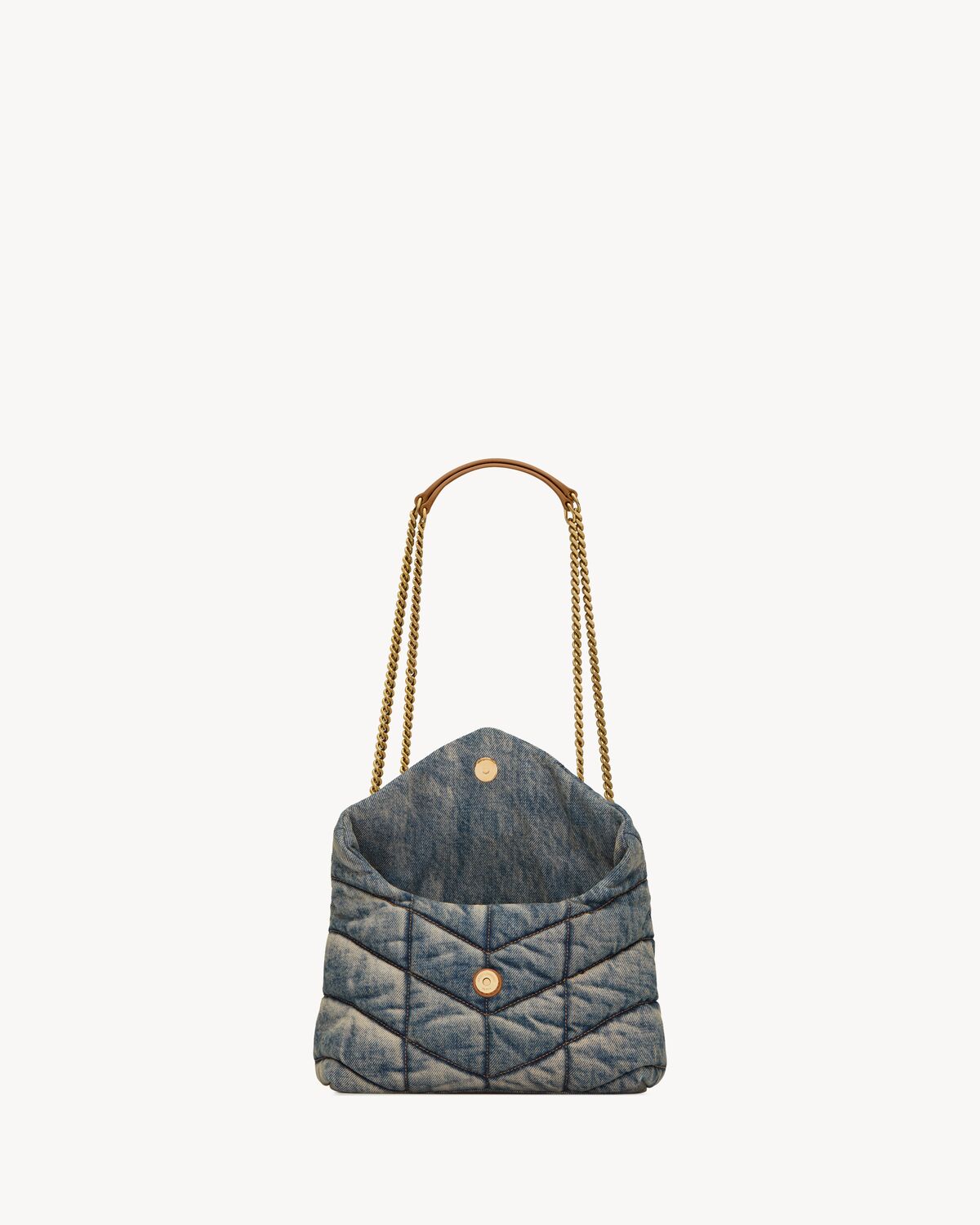 YSL Puffer Toy in Demin - Image 3